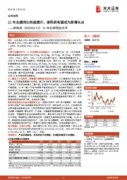 21年业绩预告点评：21年业绩同比快速提升，原料药有望成为新增长点