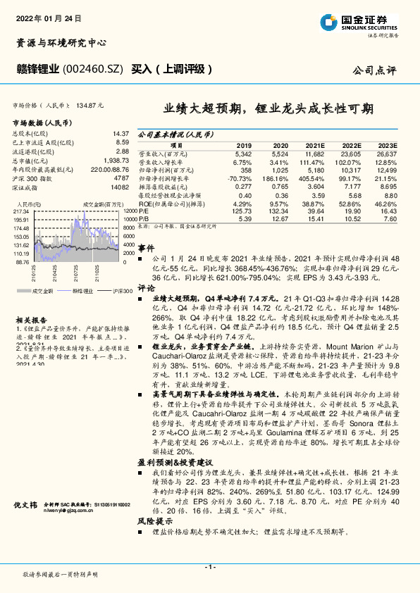 业绩大超预期，锂业龙头成长性可期