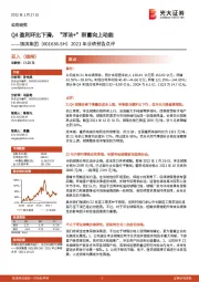 2021年业绩预告点评：Q4盈利环比下滑，“浮法+”积蓄向上动能