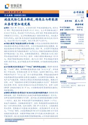 减值风险已基本释放,特高压与新能源业务有望加速发展