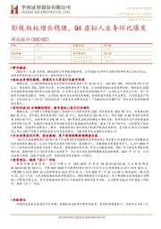 影视版权增长稳健，Q4虚拟人业务环比爆发