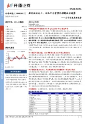 公司信息更新报告：盈利拐点向上，电池平台有望引领新技术趋势