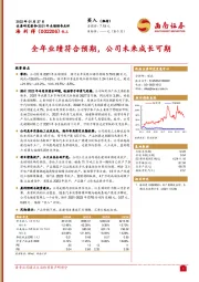 全年业绩符合预期,公司未来成长可期