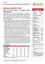Solid 4Q; Well poised to embrace 2022. Reiterate BUY
