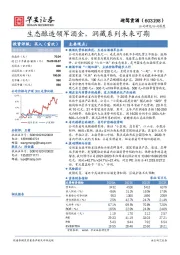 生态酿造领军酒企，洞藏系列未来可期