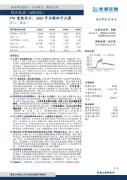 TW重焕活力，2021年业绩扭亏为盈