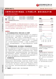 索菲亚点评报告：业绩预告高比例计提减值，22年轻装上阵、整家定制成长可期
