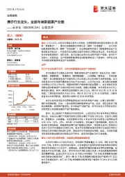 公告点评：携手行业龙头，全面布局新能源产业链
