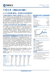 1月订单高增83%，新材料业务进展顺利