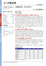 公司首次覆盖报告：无糖赛道优质，龙头风范尽显