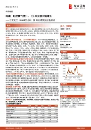 21年业绩快报公告点评：纯碱、粘胶景气提升，21年业绩大幅增长