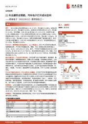 跟踪报告之一：21年业绩符合预期，汽车电子打开成长空间