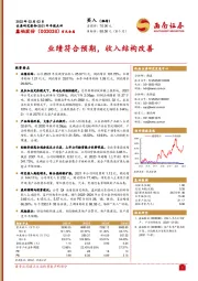 2021年年报点评：业绩符合预期，收入结构改善