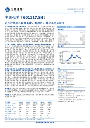 2月订单收入延续高增，新材料、煤化工亮点纷呈