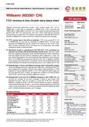 FY21 revenue in line; Growth story stays intact