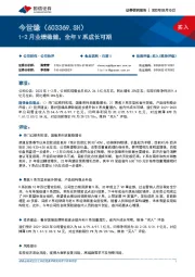 1-2月业绩稳健,全年V系成长可期