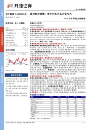 公司年报点评报告:盈利能力稳健,碳中和龙头成长空间大