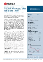 本土SLC NAND龙头，聚焦利基型存储（更新）