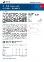 收入高速增长，盈利短期承压