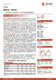 2021年度业绩快报点评：圆满收官，势能强化