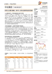 传统主业增长稳健，数字化+绿色低碳转型成效显著