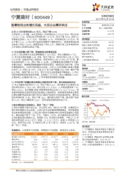 智慧物流业务增长迅猛，水泥主业需求承压