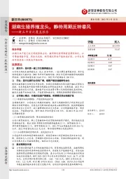 新五丰首次覆盖报告：湖南生猪养殖龙头，静待周期反转春风