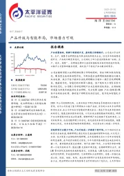 产品升级与智能布局,市场潜力可观