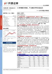 公司年报点评报告:C2新增盈利贡献,产业链延伸布局高成长