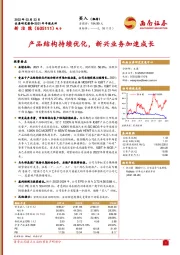 产品结构持续优化，新兴业务加速成长