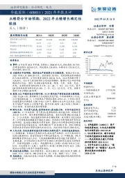 2021年年报点评：业绩符合市场预期，2022年业绩增长确定性较强