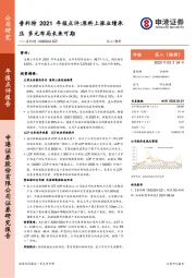 普利特2021年报点评:原料上涨业绩承压 多元布局未来可期