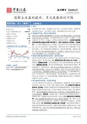 深耕主业盈利提升,多元发展协同可期