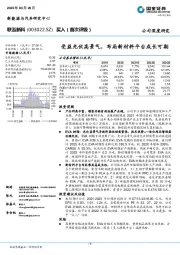 受益光伏高景气，布局新材料平台成长可期