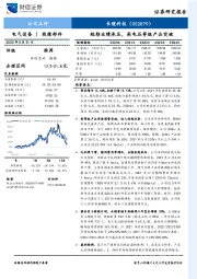 短期业绩承压，高电压等级产品突破