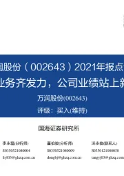 2021年报点评：两大业务齐发力，公司业绩站上新高度