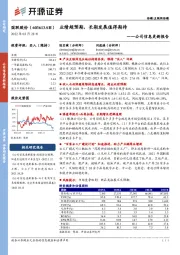 公司信息更新报告:业绩超预期,长期发展值得期待