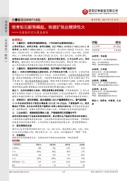 力量钻石首次覆盖报告:培育钻石新秀崛起,快速扩张业绩弹性大