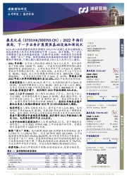 2022年指引提高，下一步业务扩展聚焦基础设施和新技术