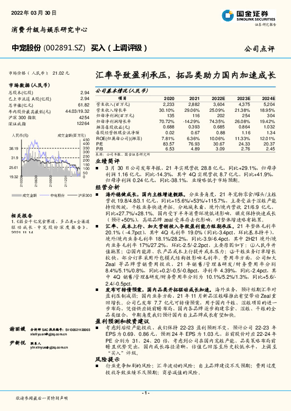 汇率导致盈利承压，拓品类助力国内加速成长