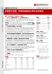 中航光电点评报告:业绩符合预期,特种连接器龙头军民品双驱动
