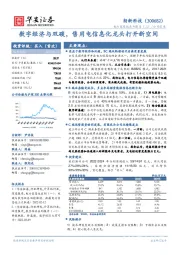 数字经济与双碳,售用电信息化龙头打开新空间