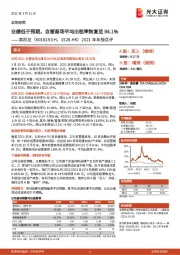 2021年年报点评：业绩低于预期，自营商场平均出租率恢复至94.1%