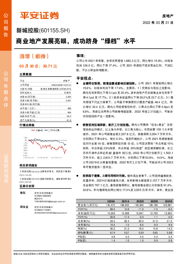 商业地产发展亮眼，成功跻身“绿档”水平