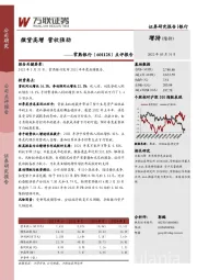 点评报告：微贷高增 营收强劲