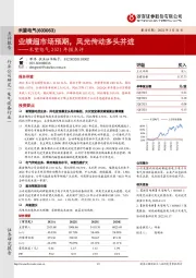 禾望电气2021年报点评：业绩超市场预期，风光传动多头并进