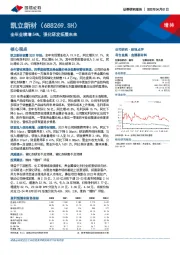 全年业绩增54%，强化研发拓展未来