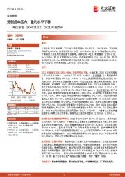 2021年报点评：受制成本压力，盈利水平下移