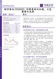 四季度环比加速,大包装势头良好
