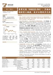 多维助推转型大健康,美护业绩逐步兑现